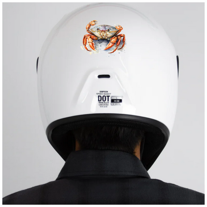 Crab Orange Watercolor Ocean Vinyl Sticker Decal