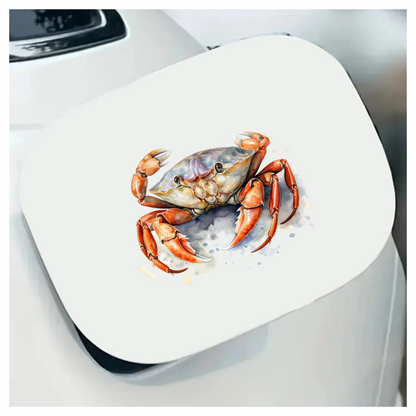 Crab Orange Watercolor Ocean Vinyl Sticker Decal