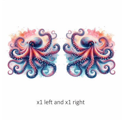 Seahorse Coral Fish Blue Vinyl Sticker Decal