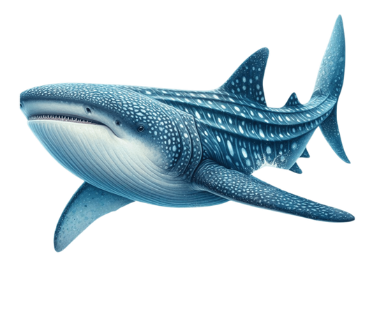 Whale Blue Whale Shark Large Ocean Vinyl Sticker Decal