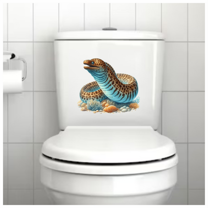 Blue Eel Fish Coral Reef Vinyl Sticker Decal