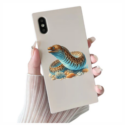 Blue Eel Fish Coral Reef Vinyl Sticker Decal