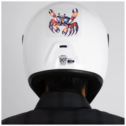 Crab Orange Blue Marine Vinyl Sticker Decal