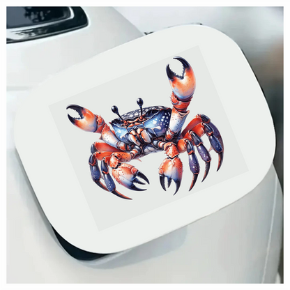 Crab Orange Blue Marine Vinyl Sticker Decal