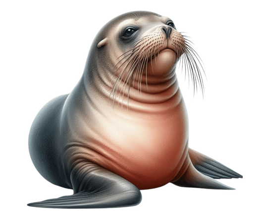 Seal Brown Sea Lion Vinyl Sticker Decal