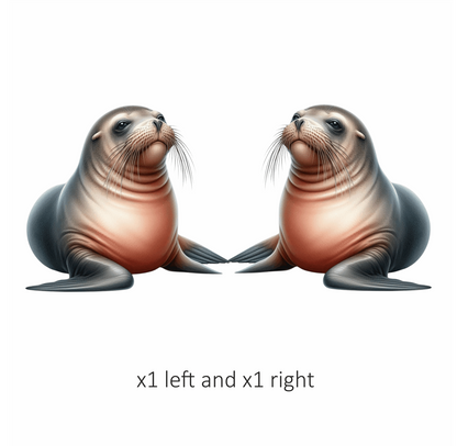 Seal Brown Sea Lion Vinyl Sticker Decal