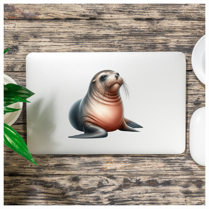Seal Brown Sea Lion Vinyl Sticker Decal