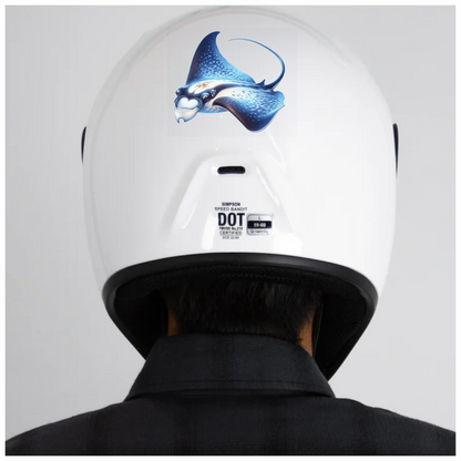 Blue Stingray Fish Vinyl Sticker Decal