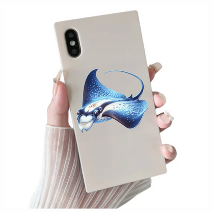 Blue Stingray Fish Vinyl Sticker Decal
