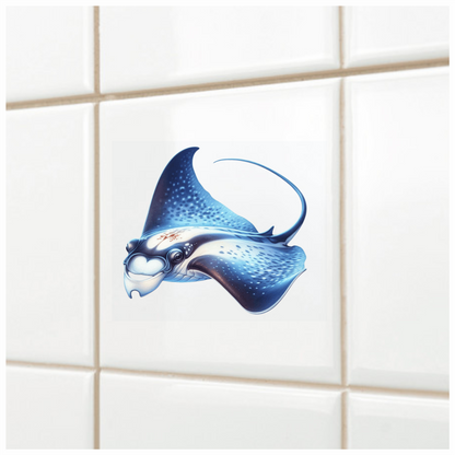 Blue Stingray Fish Vinyl Sticker Decal