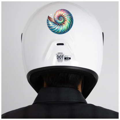 Spiral Shell Blue Water Marine Vinyl Sticker Decal
