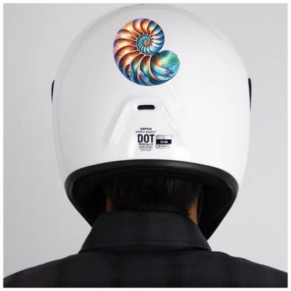 Shell Spiral Blue Nautilus Ocean Vinyl Sticker Decal