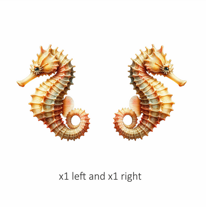 Seahorse Yellow Sea Creature Vinyl Sticker Decal