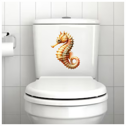 Seahorse Yellow Sea Creature Vinyl Sticker Decal