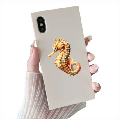 Seahorse Yellow Sea Creature Vinyl Sticker Decal