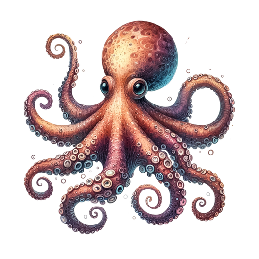 Octopus Purple Tentacles Sea Animal Vinyl Sticker Decal