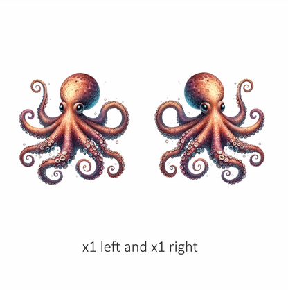 Octopus Purple Tentacles Sea Animal Vinyl Sticker Decal