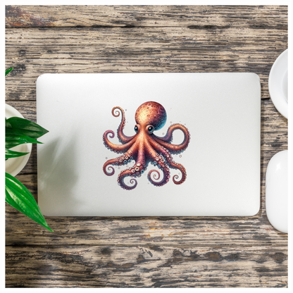 Octopus Purple Tentacles Sea Animal Vinyl Sticker Decal