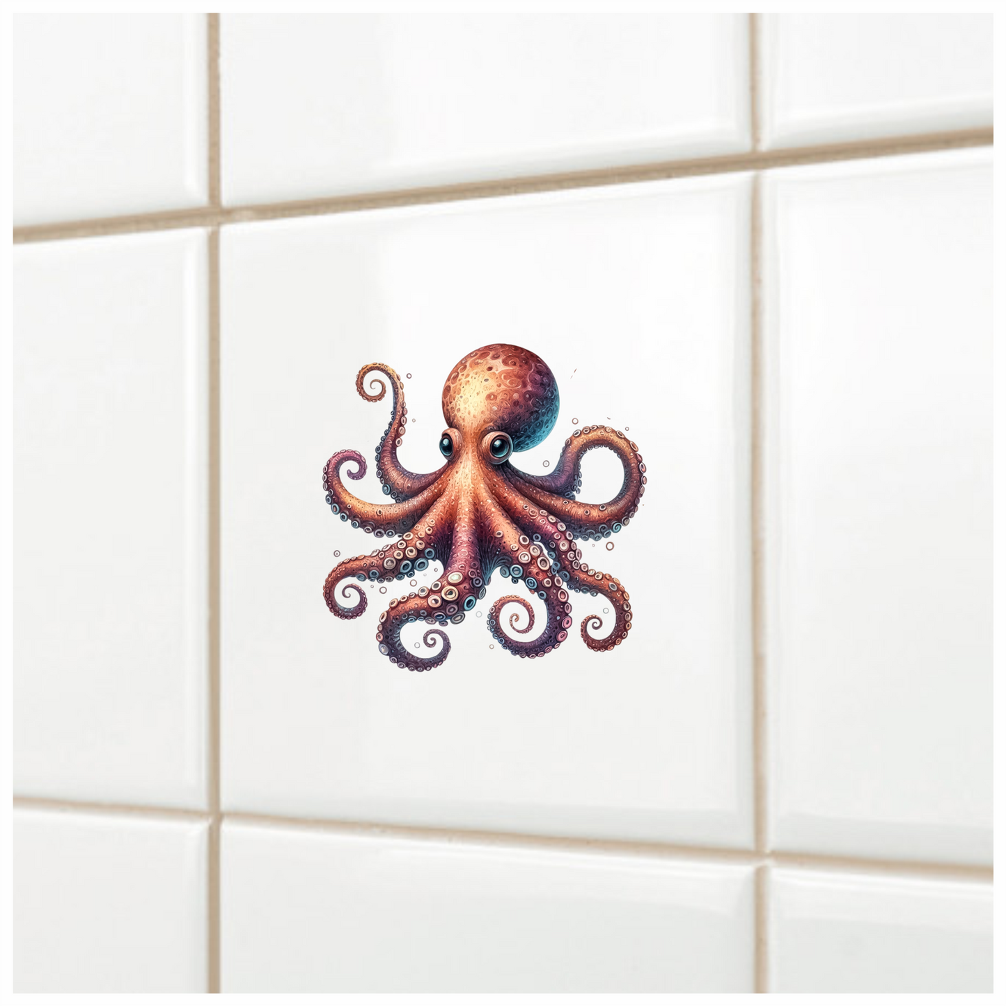 Octopus Purple Tentacles Sea Animal Vinyl Sticker Decal