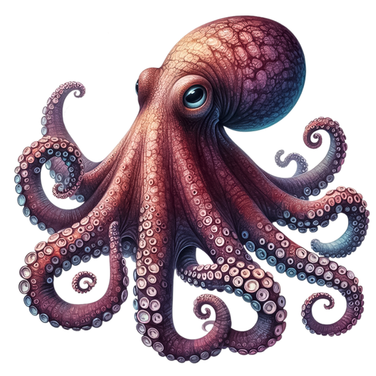 Octopus Pink Tentacles Ocean Animal Vinyl Sticker Decal