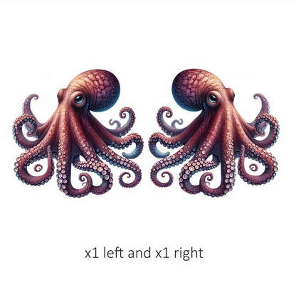 Octopus Pink Tentacles Ocean Animal Vinyl Sticker Decal