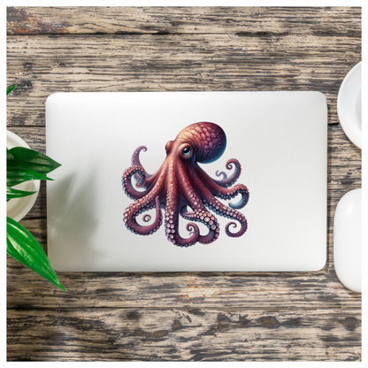 Octopus Pink Tentacles Ocean Animal Vinyl Sticker Decal