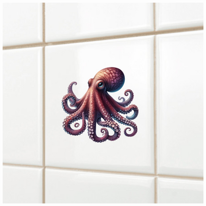 Octopus Pink Tentacles Ocean Animal Vinyl Sticker Decal