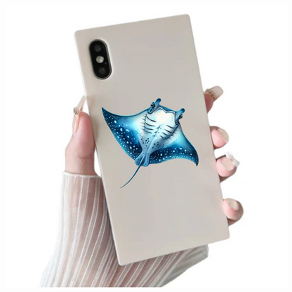Blue Stingray Ocean Animal Vinyl Sticker Decal