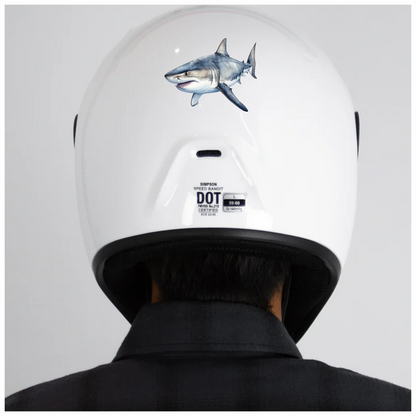 Shark Grey Watercolor Ocean Animal Vinyl Sticker Decal