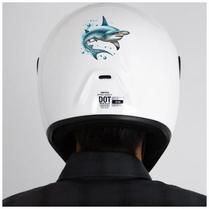 Shark Blue Ocean Swimming Fast Vinyl Sticker Decal