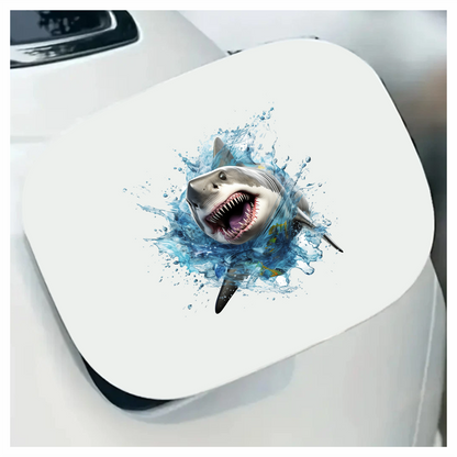 Shark Water Splash Grey Shark Vinyl Sticker Decal