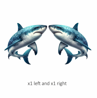 Shark Blue Ocean Fish Predator Vinyl Sticker Decal