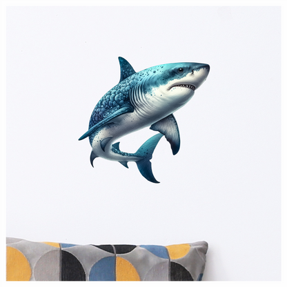 Shark Blue Ocean Fish Predator Vinyl Sticker Decal