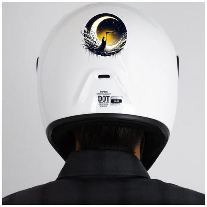 Grim Reaper Moon Clouds Stars Vinyl Sticker Decal