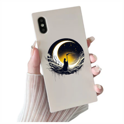 Grim Reaper Moon Clouds Stars Vinyl Sticker Decal