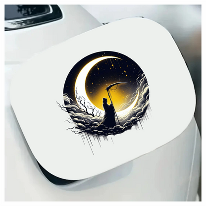 Grim Reaper Moon Clouds Stars Vinyl Sticker Decal