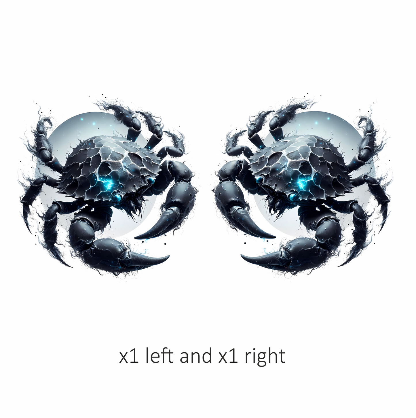Armored Crab Breed Lunar Blue Vinyl Decal Sticker