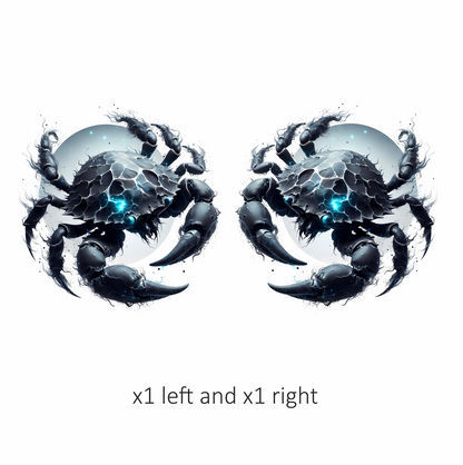 Armored Crab Breed Lunar Blue Vinyl Decal Sticker