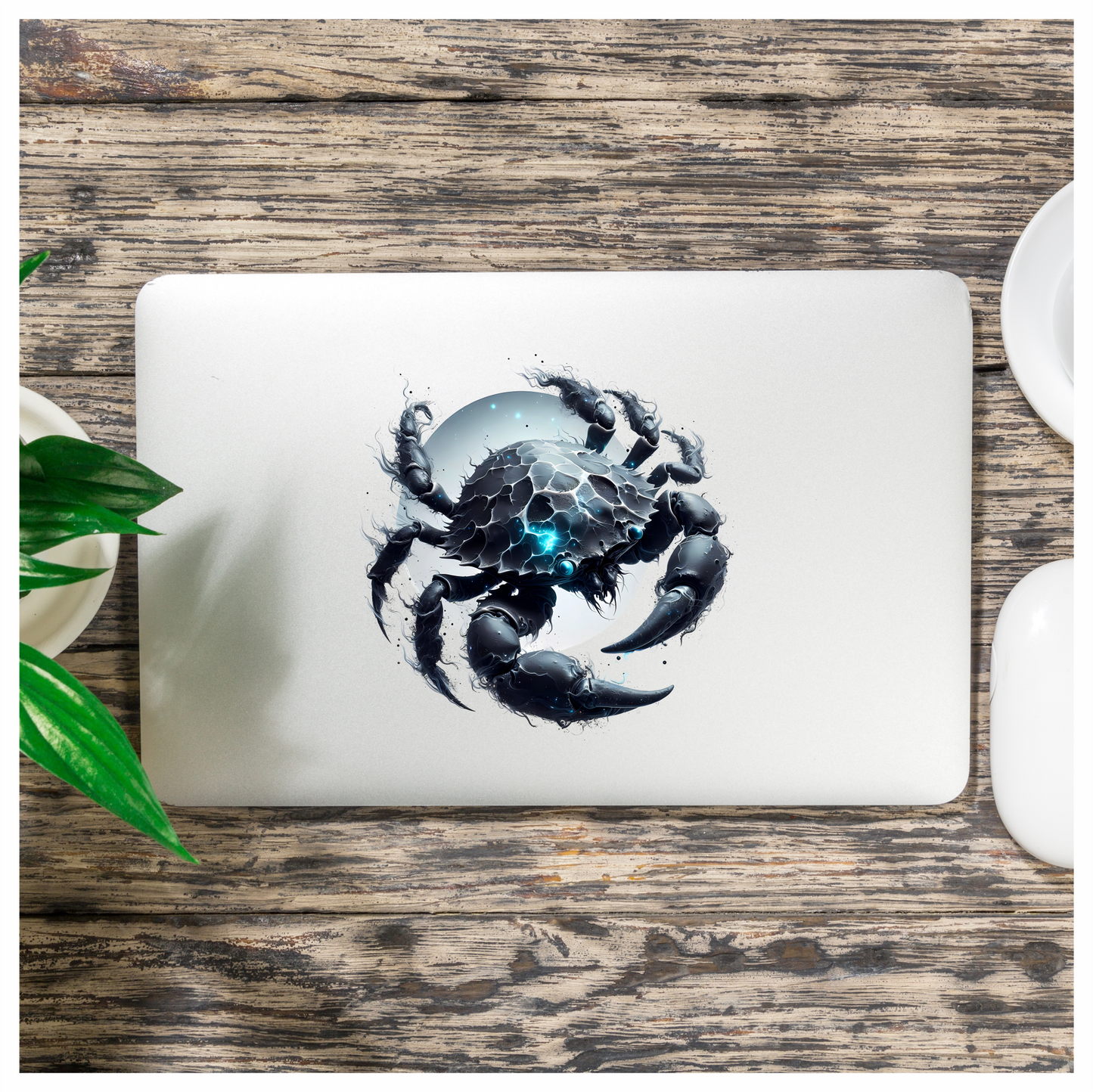 Armored Crab Breed Lunar Blue Vinyl Decal Sticker