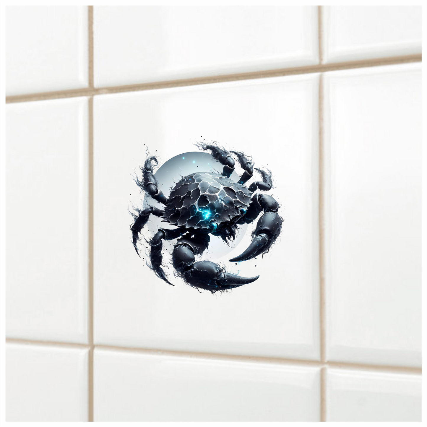 Armored Crab Breed Lunar Blue Vinyl Decal Sticker