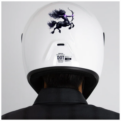 Black Centaur Bow Purple Vinyl Sticker Decal