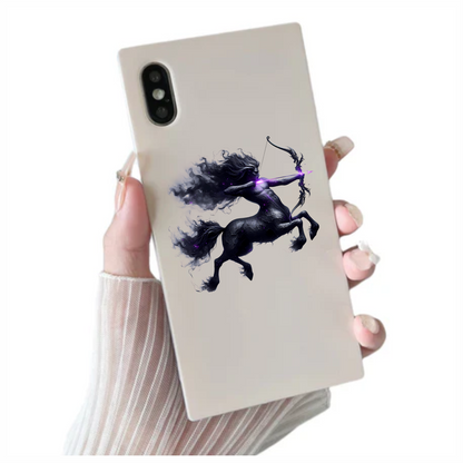 Black Centaur Bow Purple Vinyl Sticker Decal