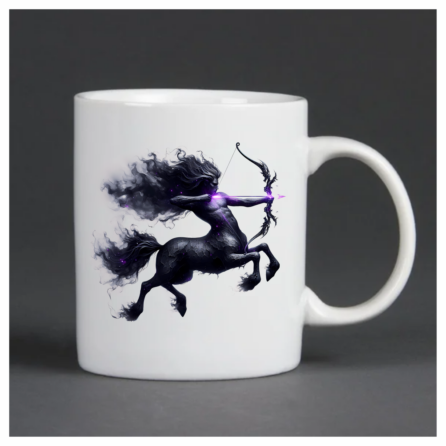 Black Centaur Bow Purple Vinyl Sticker Decal