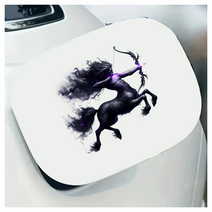 Black Centaur Bow Purple Vinyl Sticker Decal