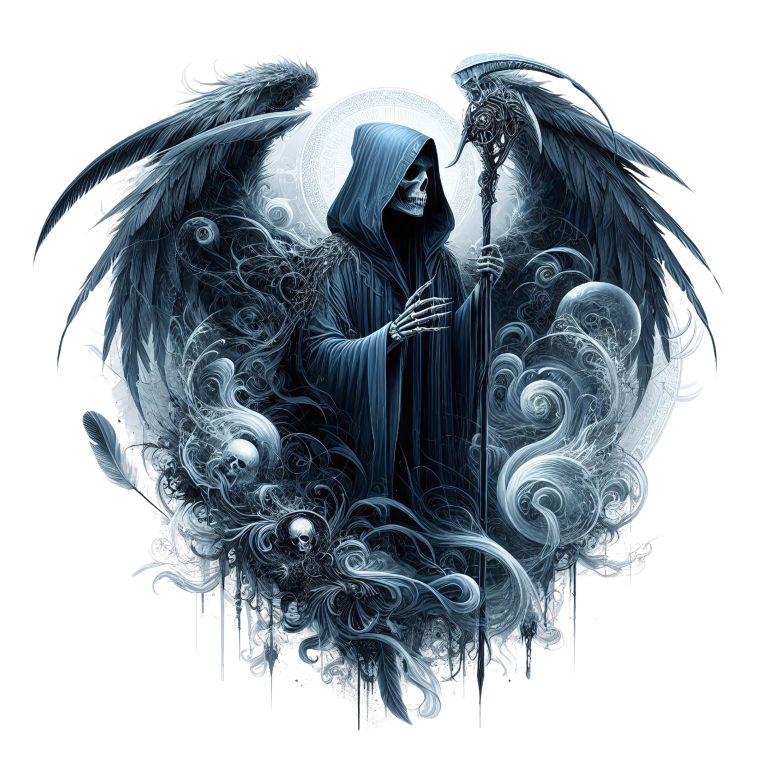 Skeleton Wings Skull Black Raven Vinyl Sticker Decal