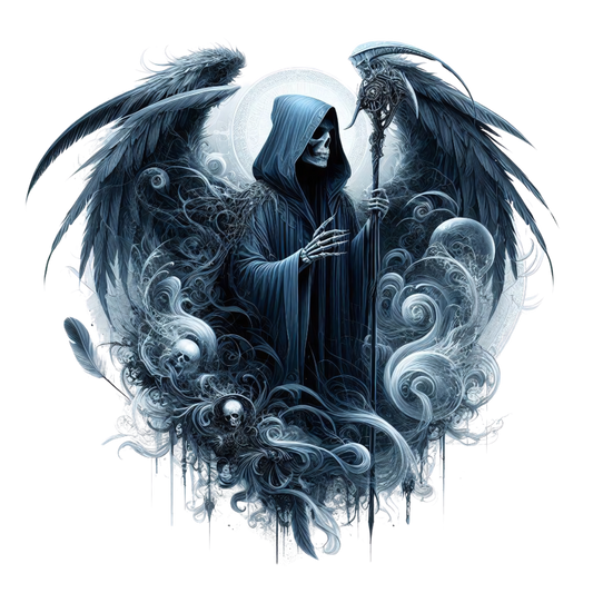Skeleton Wings Skull Black Raven Vinyl Sticker Decal