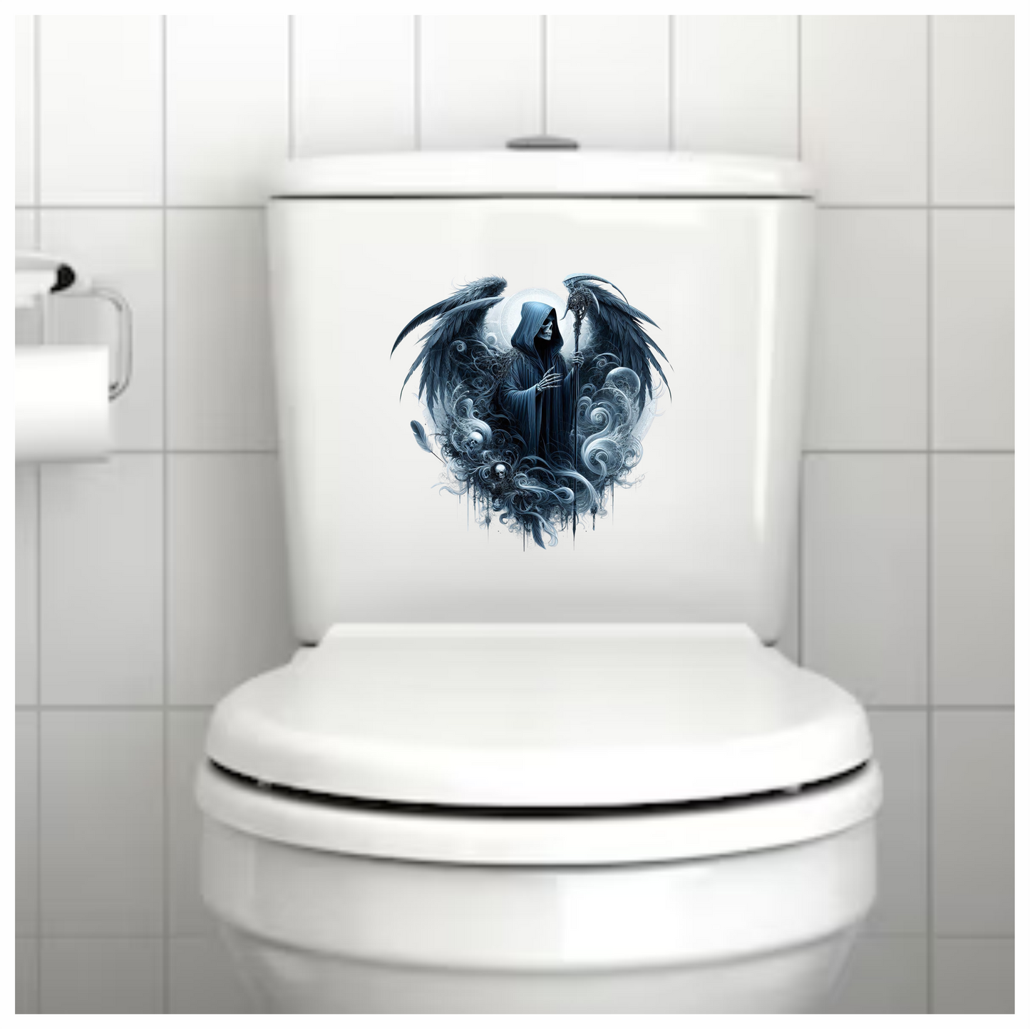 Skeleton Wings Skull Black Raven Vinyl Sticker Decal