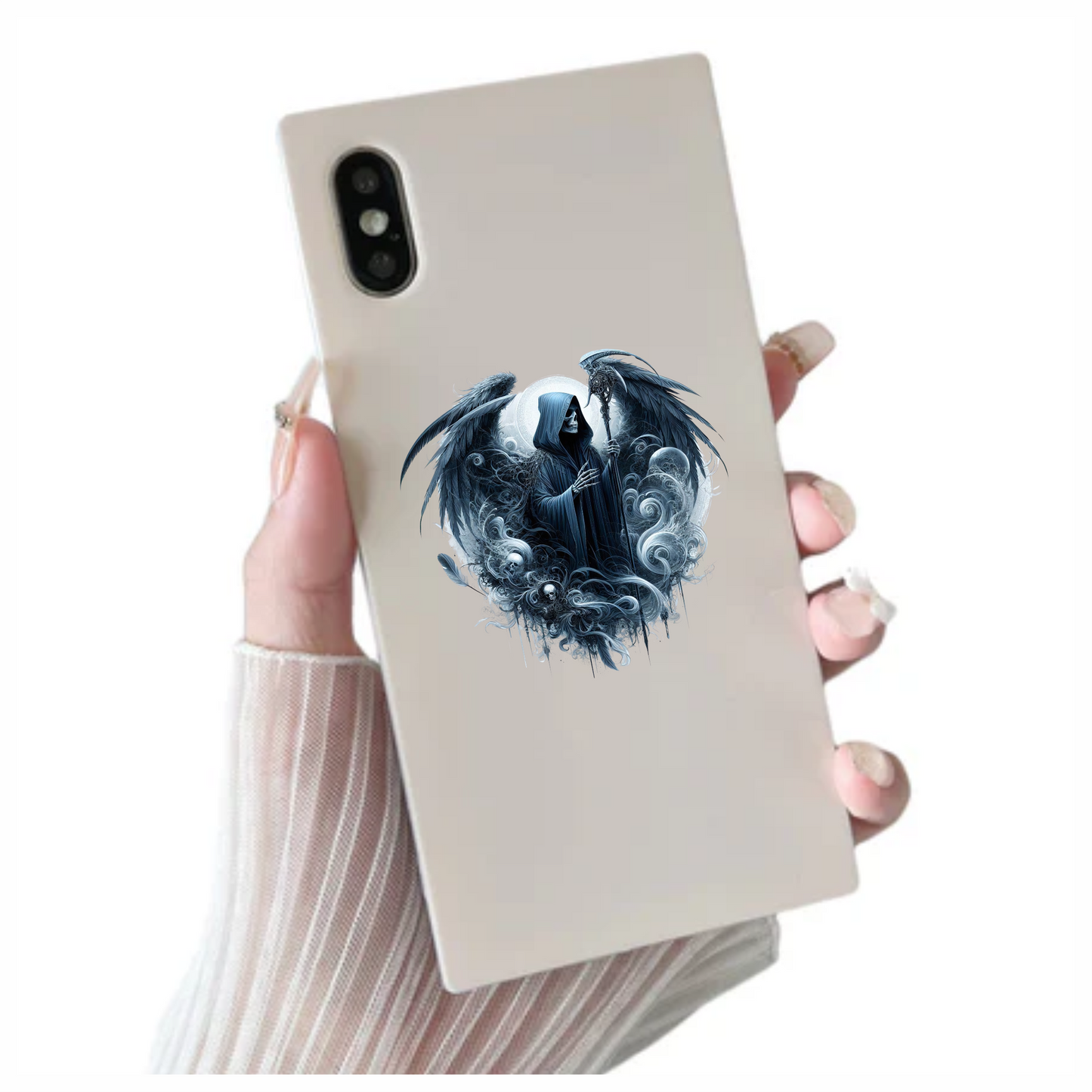 Skeleton Wings Skull Black Raven Vinyl Sticker Decal