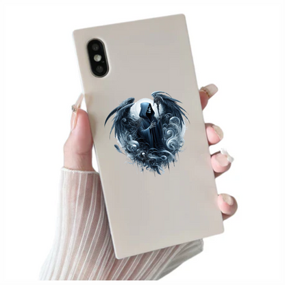 Skeleton Wings Skull Black Raven Vinyl Sticker Decal