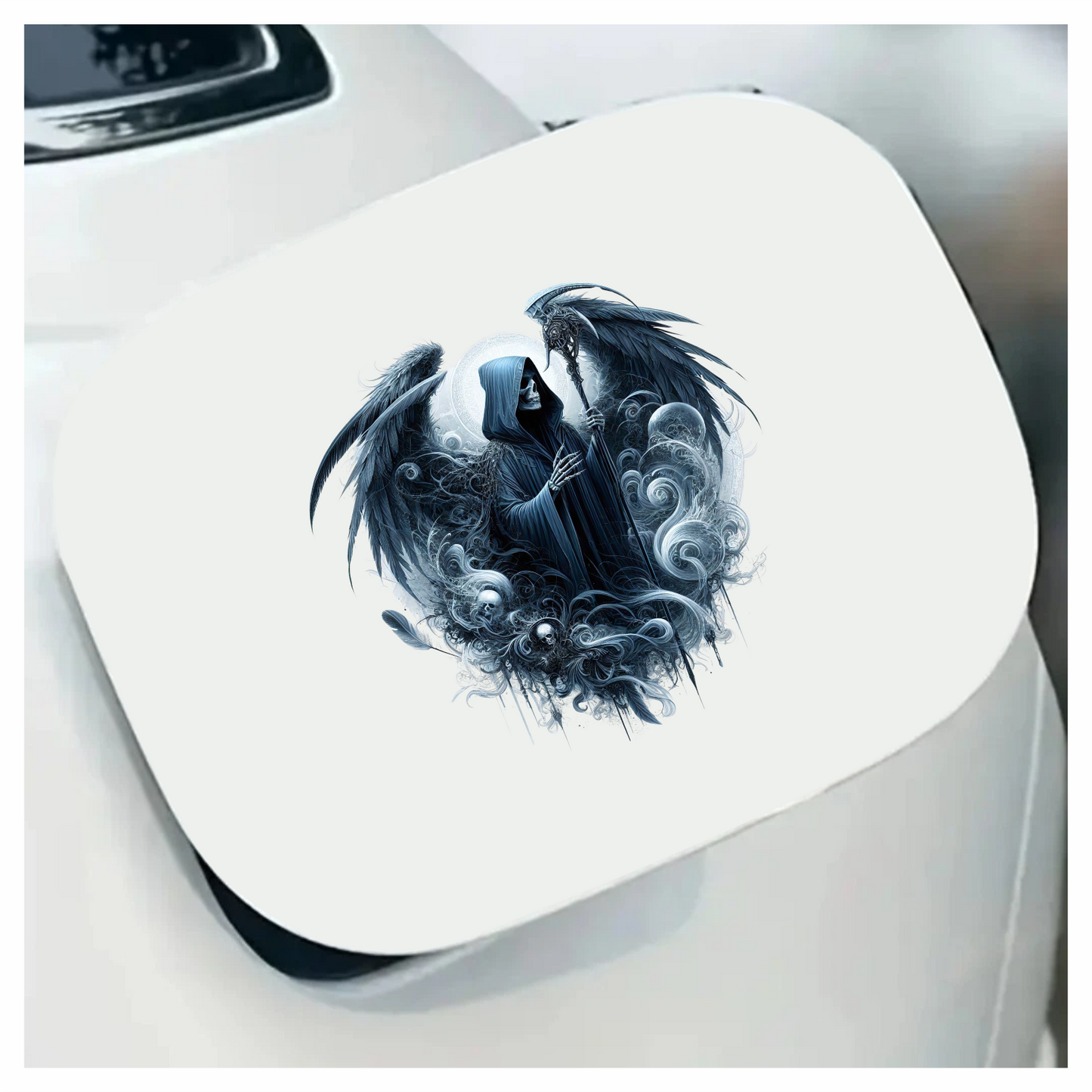 Skeleton Wings Skull Black Raven Vinyl Sticker Decal